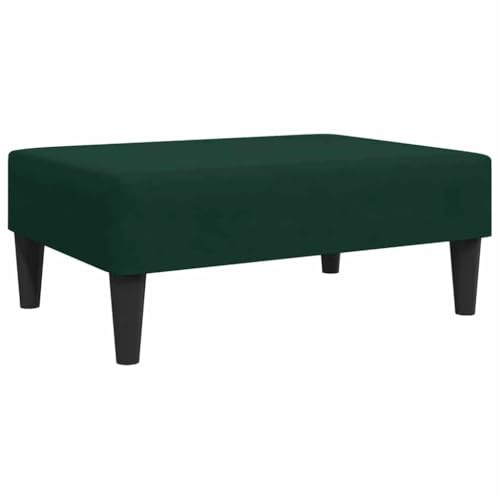vidaXL Fußhocker Dunkelgrün 77x55x31 cm Samt