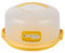 Cofan Tarteras Redondas en color Amarillo | Incluye Asa y Tapa | Medidas: 34,5 x 18,5 cm (1, Circular)