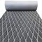 Eva-Schaum Boot Bodenbelag selbstklebend 6mm dick Anti-Rutsch Marine Bodenbelag Matte 190x70cm Rauten-Muster Bootsboden (Dunkelgrau mit weißer Rautensteppung, 190x35cm, Fläche 0.67 sq.m.)