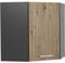 Vicco Eckhängeschrank R-Line, Küchen-Eckschrank, Artisan-Eiche/Anthrazit, 57 cm