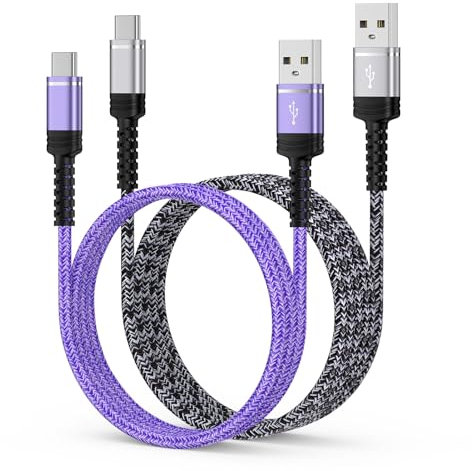 USB C Charger Cable Fast Charging,6FT+3FT USB Type C Samsung Phone Charger Cable for Samsung Galaxy A16 A15 A34 A35 A53 A54 A55 S25 S24 S23 S22 S21 S20 Z Flip 6,iPhone 16 15 Pro Max,Google Pixel 9 8
