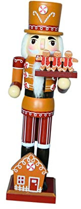 Cabilock Holz Nussknacker Figuren Lebkuchen Chef Nussknacker Weihnachten Ornament