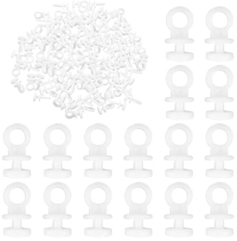 Ganchos de Cortina 150 Piezas, Polea para Pista de Cortina, Ganchos Deslizantes de Cortina, Gancho Cortina Rieles para Cortinas para Cortina de Ventana, Cortina de Puerta y Cortina de Ducha, 9 MM