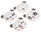 Ciieeo 4 Piezas Platillo Doméstico Plato De Condimento Platos De Salsa Taza De Salsa Condimento Tazón De Salsa Sushi Cuencos Lindo Plato De Inmersión Platos Kawaii Cuencos Plato De