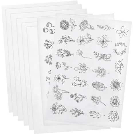 STOBOK 8sheets Dissolvable Fabric for Embroidery Stabilizer Water Soluble Backing for Machines