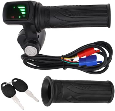 SG Store 1 Satz wasserdichte LED-Anzeige für Elektrofahrräder mit Schlüsseln Geeignet für Elektrofahrräder Roller Dreiräder Und Andere Gashebel für Elektrofahrzeuge