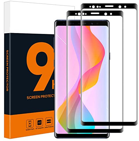Carantee 2 Stück Schutzfolie für Panzerglas für Samsung Galaxy Note 9, 3D Hohe Feinfühligkeit Samsung Note 9 Panzer Schutz Glas, Ultra-Klar Anti-Bläschen Passt Perfekt Hartglasfolie für Note 9