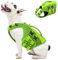 Qeenmore Salvagente Cane Taglia Media - M Verde, Regolabile, Con D-Ring, Galleggiabilità Extra, Per Bulldog Francese, Bassotto