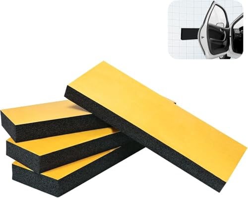 4 Garagen Wandschutz 30 x 10 x 3 cm, Selbstklebend Autotür Wandschutz,Garagen-Wandschutz Wandpolsterung, Türkantenschutz für Autotüren, Garagen und Carport