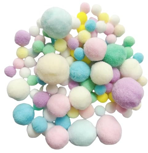 LGIFUTMAX 700 Bunte Pompons zum Basteln,10mm-25mm Mini Pom Poms Bunt,Pompoms zum Bastelnfür Kinder und Erwachsene Dekorieren Verzieren Nähen Herstellung Bälle für Weihnachten Lustige DIY