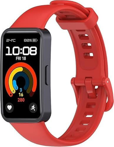 Cinturini compatibili con Huawei Band 10/9/8, cinturino di ricambio regolabile, cinturino sportivo in silicone per smartwatch Huawei Band 10, Misura unica, Silicone, 0