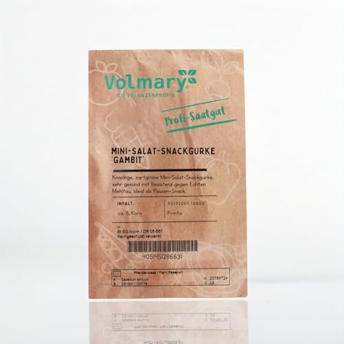 Gurke Mini-Salat und Snackgurkensamen Gambit® (Printo), F1, knackig, zartgrüne Mini-Gurke, Pausen-Snack