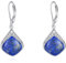 Lapislazuli Ohrringe Sterling Silber Filigran Irisch Keltisch Teardrop Lapislazuli Tropfen Ohrringe Schmuck Geschenke für Damen