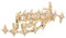 FRCOLOR Hip Hop Zähne Gold Grills für Männer und Einfache Installation Bequeme Eyecatching Design für Partys und Kostüme