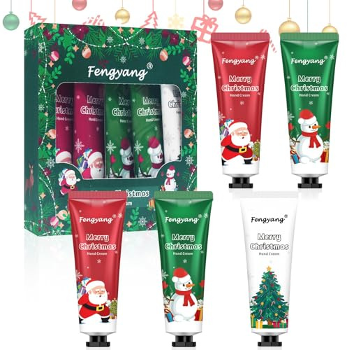 Fengyang® Handfeuchtigkeitscreme, Geschenkset für Damen, Weihnachts-Handcreme-Geschenkset, Set Mit Handcremes für Trockene Haut