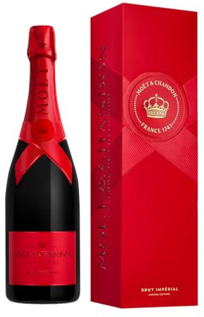 Moët & Chandon Brut Impérial Champagne, Red Limited Edition Gift Box, 75cl