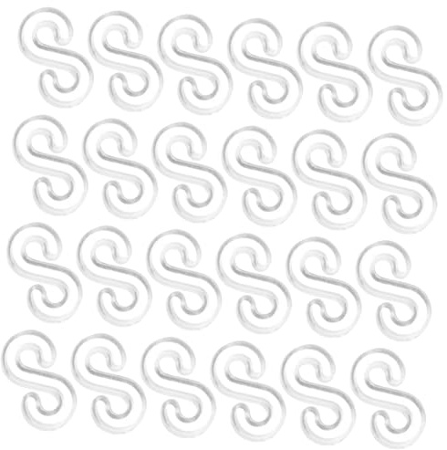 SOLUSTRE 500pcs s Clip Rubber Band Connectors for Bracelets DIY Loom Bracelet Hooks Clips Kit for Handcrafts and Jewelry Making