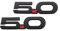 UpAuto 2 Stück OEM 5.0 Embleme 3D Selbstklebende Logo-Aufkleber für 2011 2012 2013 2014 Ford Mustang Gt