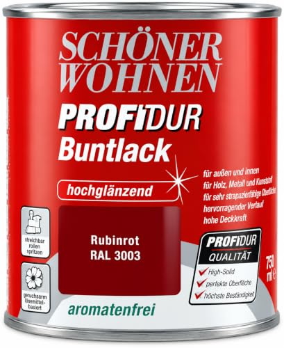 Schöner WohnenProfidur Buntlack 125 ml, rubinrot hochglänzend