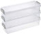 SUMTree 3 Pack Clear Storage Containers rectangular transparent Storage boxes Home Utility Boxes with Grey Clip 1.5L (Grey)