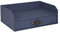 Bigso Box of Sweden Walter Briefablage, Papier Holzwerkstoff Leder, Blau, 13.1 x 10 x 5.2