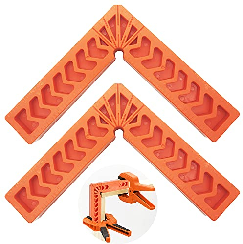 Positionierwinkel Lineal, CTRICALVER 2 pcs 6” 90 Grad Rechts Winkel Klemme, Positionierklemmen, für Bild Rahmen, Schränke, Schubladen
