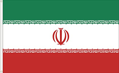 FLAGGE VON IRAN. 90D SEIDENSATIN QUALITÄT. GRÖßE VON 150X90 CM