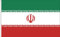 FLAGGE VON IRAN. 90D SEIDENSATIN QUALITÄT. GRÖßE VON 150X90 CM