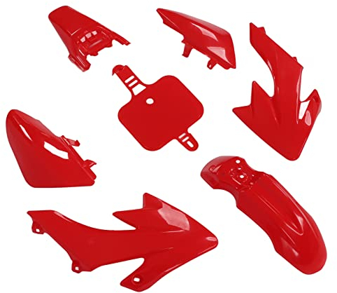 Motorrad-Verkleidungssatz,Kunststoff-Fender-Verkleidungs-Karosserie-Arbeitskit-Set, Kunststoff Verkleidung Kit Body Set Ersatz für XR50 CRF50 50 70 90 110 125 Dirt Pit Bike