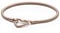 PANDORA Moments Herzverschluss Schlangen-Gliederarmband aus 14 Karat rosévergoldeter Metalllegierung - kompatibel Moments Armbänder - Größe: 23cm