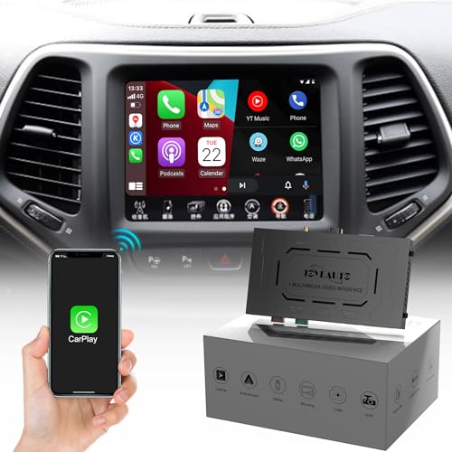 JOYEAUTO Wireless CarPlay Retrofit Kit Smart Box für Benz Mercedes C E GLK W204 W212 2008-2011 NTG4 OEM WiFi Interface Audio Stereo Retrofit System, Car Play Modification Kit Decoder
