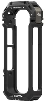 TILTA Full Camera Cage für Insta360 X3 mit 1/4”-20 Locating Pins und Cold Shoe Receiver - Black TA-T41-FCC-B
