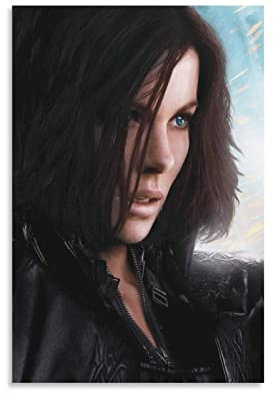 JEYUAN Leinwand Bilder Kate Beckinsale Poster Wohnzimmer Schlafzimmer Malerei Kunstwerk 60x90cm Kein Rahmen