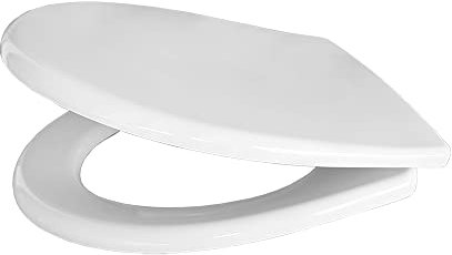 Copriwater compatibile VITRA serie NORMUS SOSPESO, sedile wc in termoindurente colore bianco (Normus sospeso)
