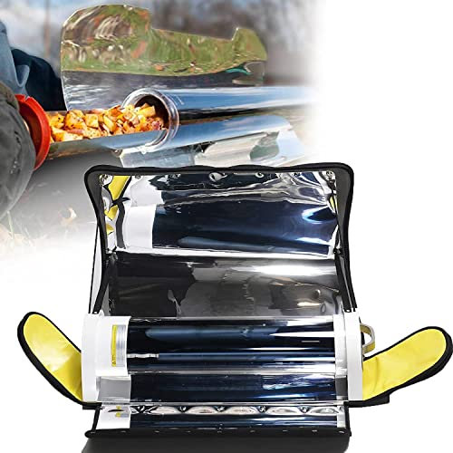 KIPEKE Horno Solar Portátil, Cocina Solar de 4.5L, Gran Capacidad, Termómetro, 120-330°C, Para 2-3 Personas, Mochileros, Senderismo, Fiesta Familiar
