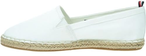 Tommy Hilfiger Damen Espadrilles Basic Tommy Flat Stoffschuhe, Weiß (Ecru), 36