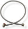 DL-pro Rallonge de tuyau d'alimentation 1 m 3/4 droit/droit -15° à +90° en acier inoxydable pour machine à laver, lave-vaisselle, lave-vaisselle