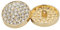 ftiemlovde 10 Edel Dirndl Knöpfe Gold Zum AnnäHen Metall mit Strass, Goldene Trachten Nachthemd Knopf Mantel Groß，öSenknöPfe Aus Kupferlegierung Blazer ZierknöPfe (G10HG 23mm)