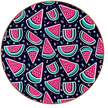 Bunte Wassermelonen-Untersetzer für Getränke, 6 Stück, Tisch-Schutzmatte für Weingläser, Tassen und Tassen, wiederverwendbar im Büro, Küche, Bar, 10,9 cm