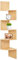 edihome, Etagere Angle Murale, en Bois, Étagère d'angle, Rangement à 5 Niveaux, Chambre à Coucher, Salon, Salle de Bain, Bureau à Domicile, Blanc Nuage (Bois)