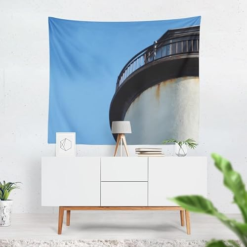 UNZYE Wandbehang Fotodruck Wanddecke Gesichter Präsident Hill Wandteppich Quadratisch Tapisserie Türvorhang 150x130cm
