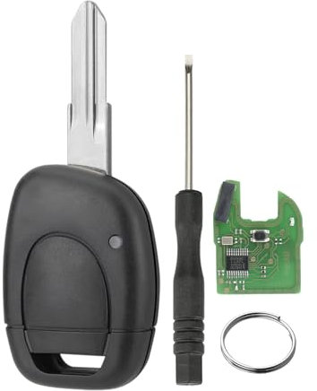 Kompatibel Auto gerader Schlüssel für Taste gerader Schlüssel 433MHZ PCF7946 Chip VAC102 Klinge mit Schraubendreher und Schlüsselring