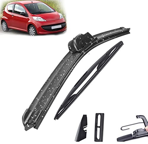 Scheibenwischer Vorne Und Hinten Wischerblätter Set Kit Für Peugeot 107 2005–2014 Windschutzscheibe Windschutzscheibe Fenster 26 + 12