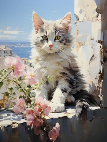 CICISTORY Pintar por Numeros Adultos, DIY Pintura por Números para Adultos y Niños Pinturas al óleo Acrílicas por Números para Principiantes 40x50cm sin Marco