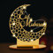 IWTBNOA Acryl Eid Mubarak Tischdekoration mit Lichterkette, LED Muslim Ramadan Lichter, Ramadan Dekoration LED Lamp, Muslimisches Festival Islamisches Dekor für Eid Mubarak LED Geschenk Zuhause