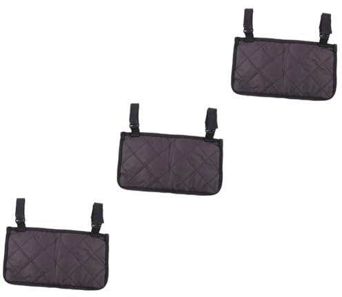 Yardwe 3 STK Aufbewahrungstasche die Seite Rollstuhl vorderer Korb Seitentaschen Armlehnentasche