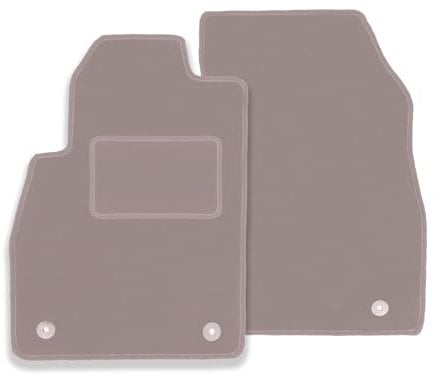 Wielganizator Automatte – Passend für BMW I3 L01 Schrägheck 2013- – Velours – Autozubehör - Praktische Fußmatte Auto – 2-teilig - beige