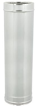 Tubo Doppia Parete in Acciaio Inox per Canne Fumarie caminetti CM 100 (300-350)