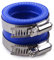 28mm 30mm Blu/Rosso Gomma Carb Ingresso Collettore Tubo di Aspirazione Adattatore Manicotto di Avvio Interfaccia for Carburatore Moto(Blauw)
