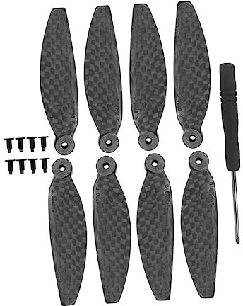 Gogogmee Drohnenpropeller Kleiner 2 Kohlefaser 2 Paar Zubehör Mit Werkzeugen Für Quadcopter Mini 2